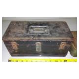 2 Metal Vintage Tackle Box and Contents