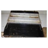 2 Metal Vintage Tackle Box and Contents
