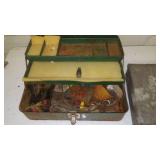 2 Metal Vintage Tackle Box
