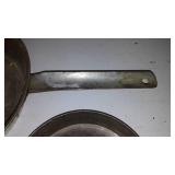 Metal Skillets 6, 6.5 And 9 In.