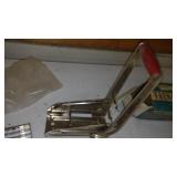 Vintage French Fry Cutter & Aluminum Mold
