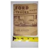 F Series Ford Truck Manual - 1951