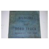 F Series Ford Truck Manual  1945