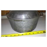 Vintage Cast Aluminum Pot & Cover W/ Handle.