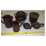 Stoneware  Bean pot, pitcher and more