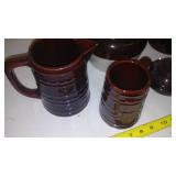 Stoneware  Bean pot, pitcher and more