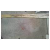 Antique wood and metal draw bar