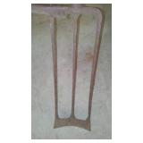 Antique wood and metal shovel