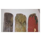 3 Vintage Wood Oars