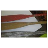 3 Vintage Wood Oars