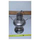Kerosene Lamp 14 In. Tall, Converted to Electric
