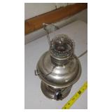 Kerosene Lamp 14 In. Tall, Converted to Electric