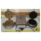 3 Electric Waffle Makers.
