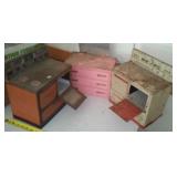 Vintage Metal Doll Furniture