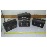 4 Lunch Boxes - 3 Metal