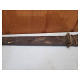 Old Knife With Wood Case