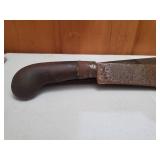 Old Knife With Wood Case