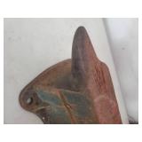 Old S & C MFG Co. Blacksmiths Bench Anvil And Vise.