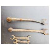 Collection Of Old Ford Wrenches