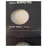 Vintage EXPO 70 Sterling Silver Medal