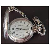 Vintage Jemco Coin Dispenser And Watchit Pocket Watch
