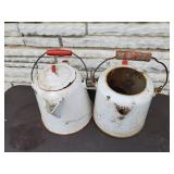 Collection Of Vintage Enamelware