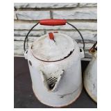Collection Of Vintage Enamelware