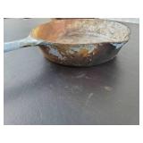 Two Vintage Cast Iron Skillets