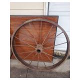 Pair Of Antique Wagon Wheels