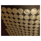 Collection Of Old Buffalo Head Nickles