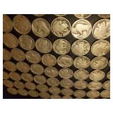 Collection Of Old Buffalo Head Nickles