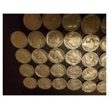 Collection Of Old Buffalo Head Nickles