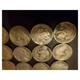 Collection Of Old Buffalo Head Nickles