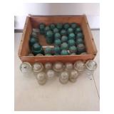 Collection Of Vintage Glass Insulators