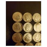 Collection Of 25 Silver Dimes