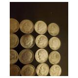 Collection Of 25 Silver Dimes