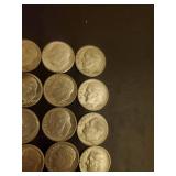 Collection Of 25 Silver Dimes