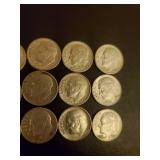 Collection Of 15 Silver Dimes