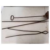 Three Old Blacksmiths Tools