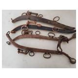 Four Vintage Horse Yolks