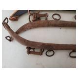 Four Vintage Horse Yolks
