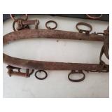 Four Vintage Horse Yolks
