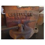 Vintage Red Craftsman 3.5" Vise