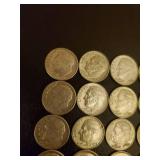 Collection Of 25 Silver Dimes