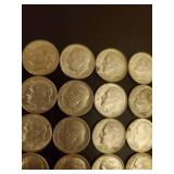 Collection Of 25 Silver Dimes