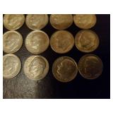 Collection Of 25 Silver Dimes