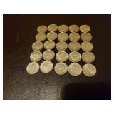 Collection Of 25 Silver Dimes