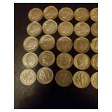 Collection Of 25 Silver Dimes