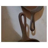 Two Cast Iron Skillets