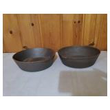 Two Cast Iron Pans